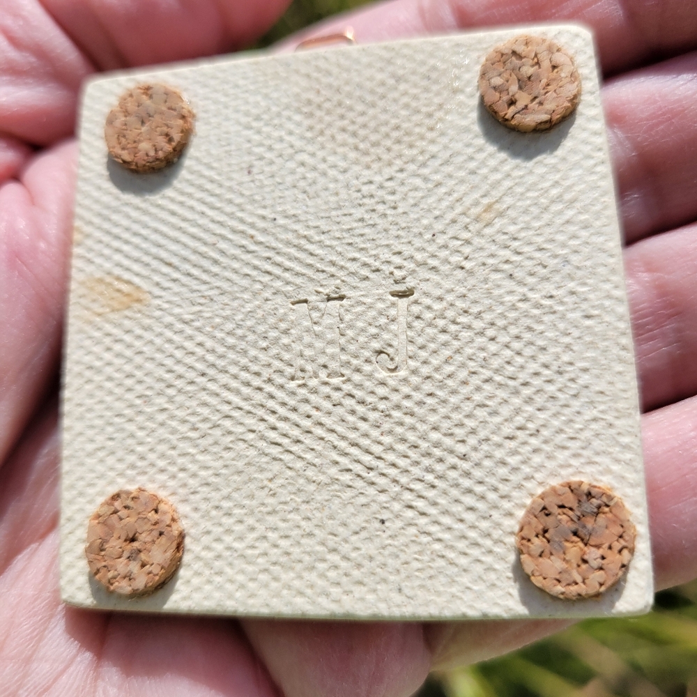 Dragonfly Decorative Tile 2x2 ~ Artisan ~ Handcrafted ~ Nature ~ Cottage ~ Cute! - Picture 7 of 11